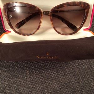 Kate Spade Sunglasses -caileigh 54mm leopard print